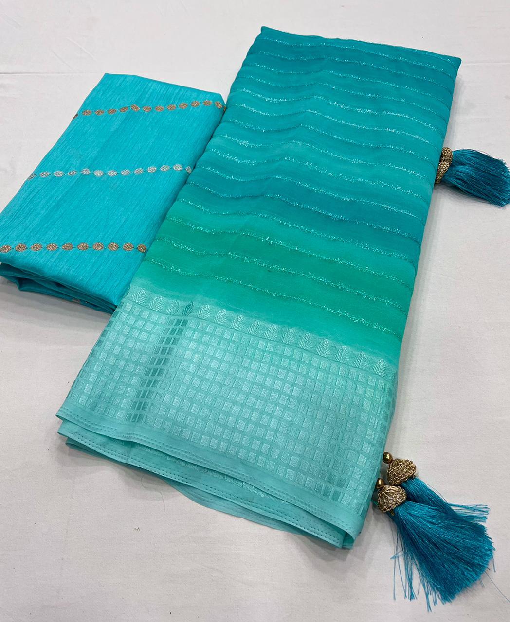 Kashvi Ananya Printed Georgette Fancy Ethnic Wear Saree Collection